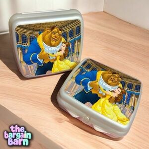 Tupperware Disney Beauty and The Beast Sandwich Keeper 2pc Box Bundle